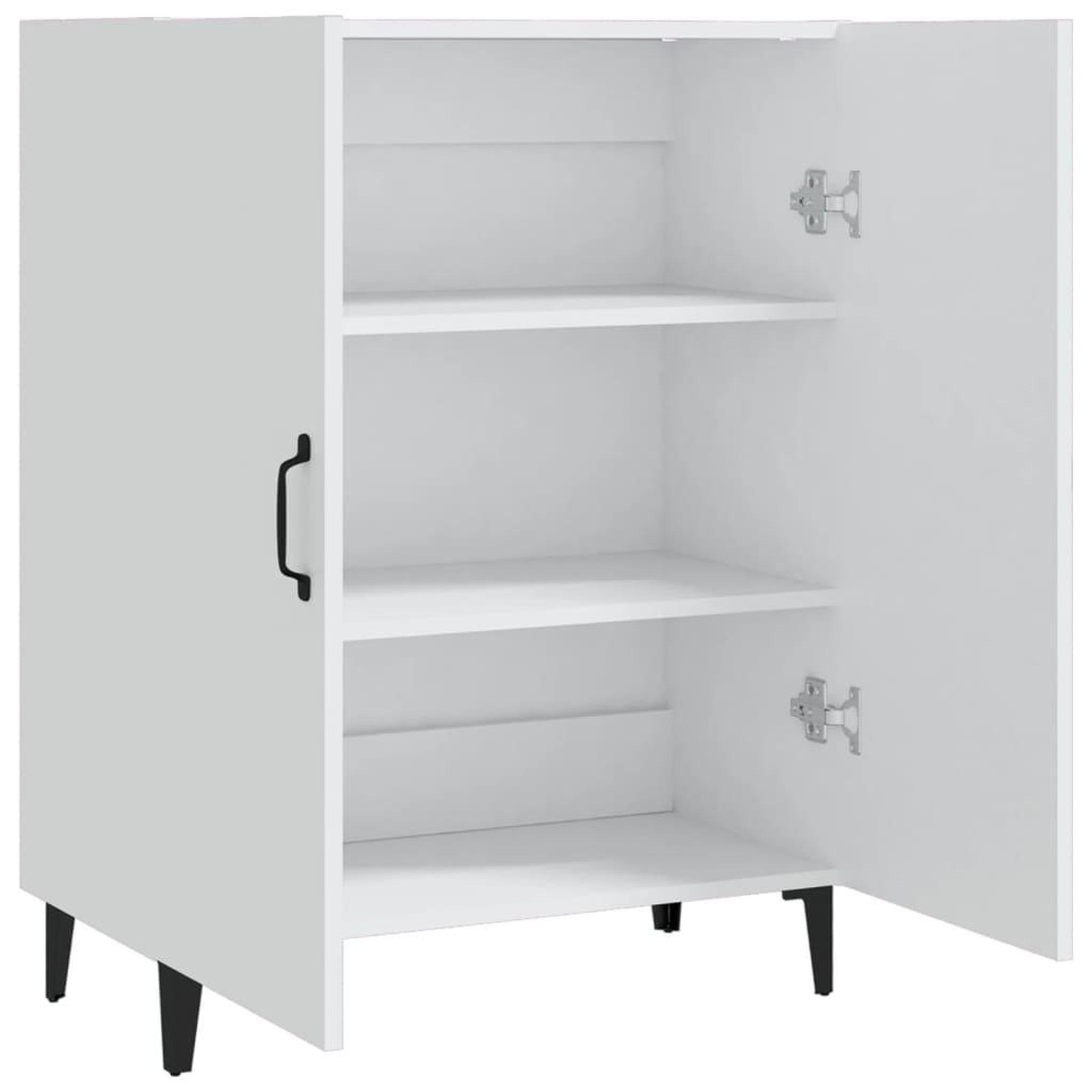 Voir la diapositive 4 : VIDAXL Buffet Blanc 70x34x90 cm Bois d'ingenierie