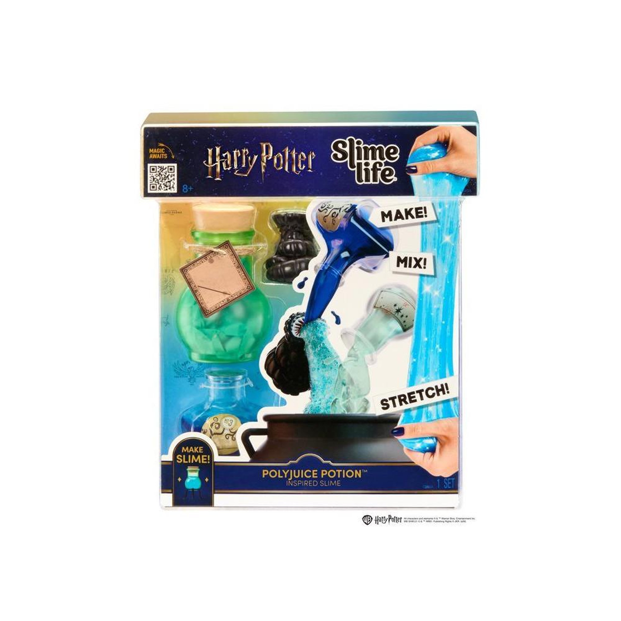 Coffret Slime Life Potions Polyjuice de Harry Potter, fabrication slime, mélange et étirement