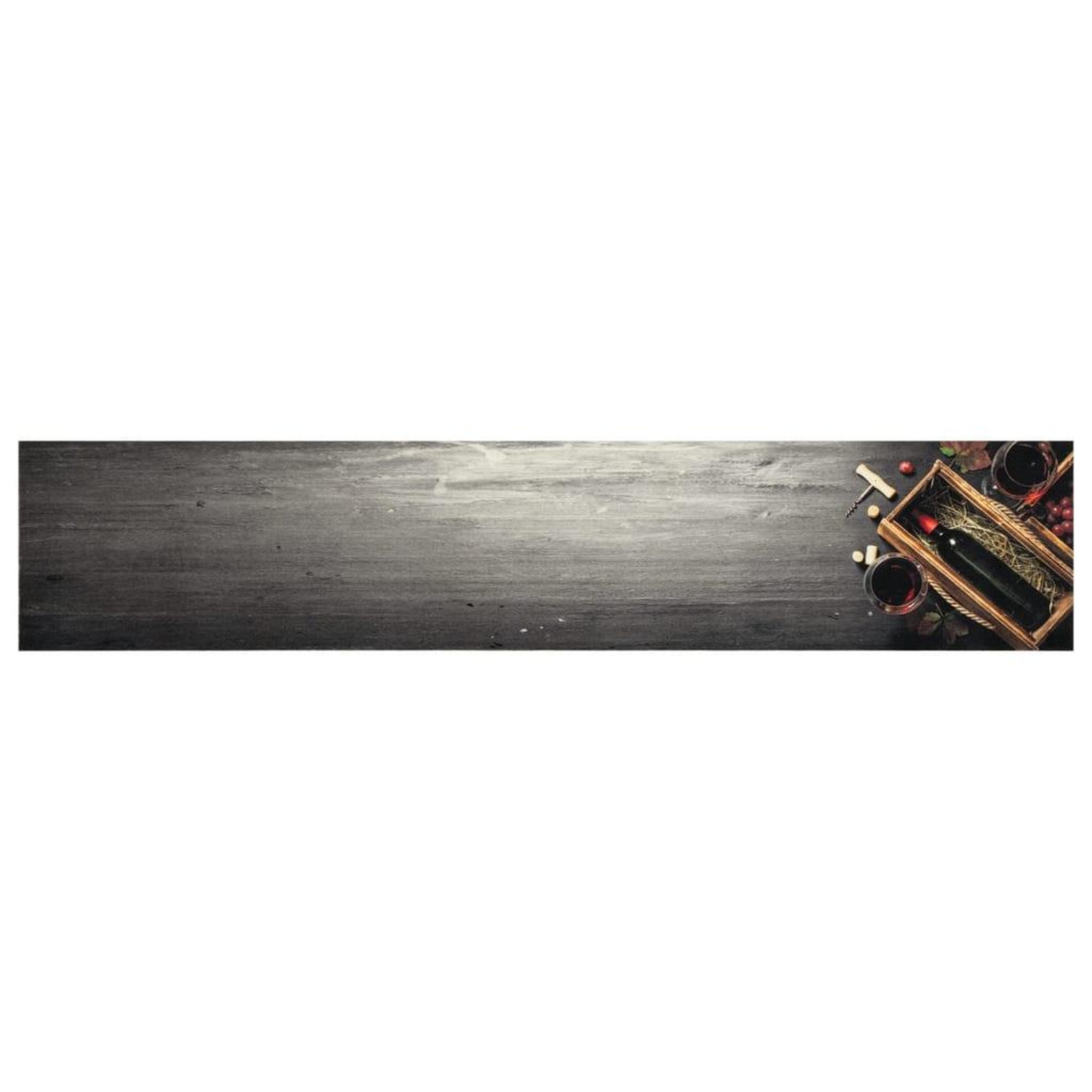 Voir la diapositive 2 : VIDAXL Tapis de cuisine lavable bouteille de vin 60x300 cm velours