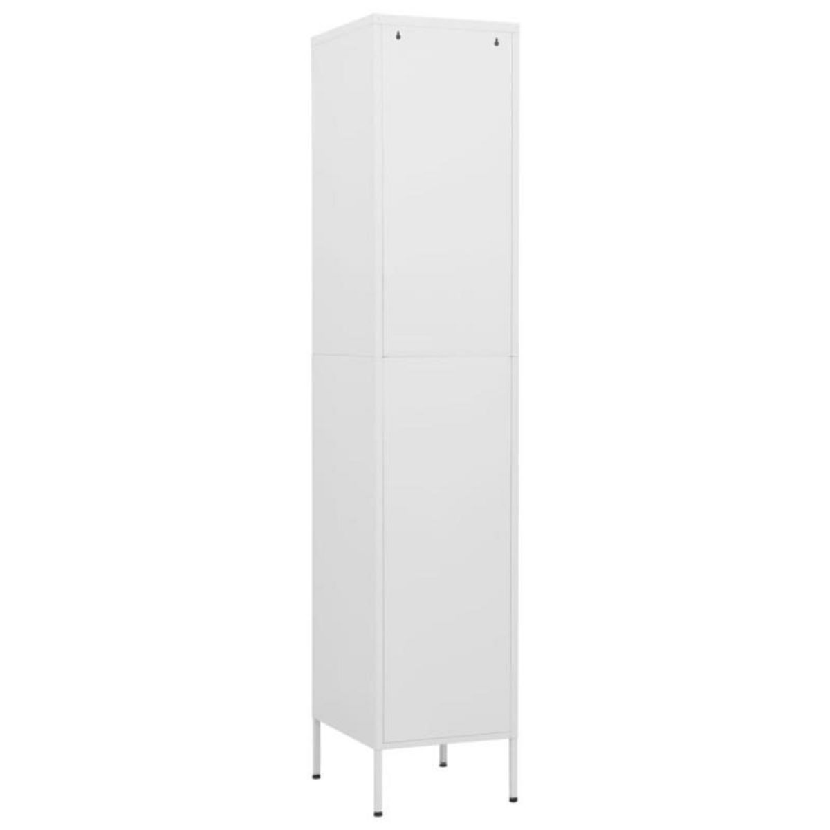 VIDAXL Armoire à casiers Blanc 35x46x180 cm Acier