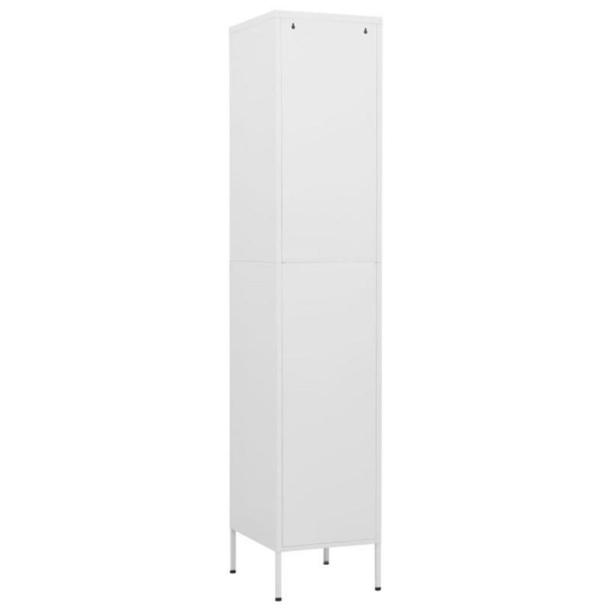 VIDAXL Armoire à casiers Blanc 35x46x180 cm Acier