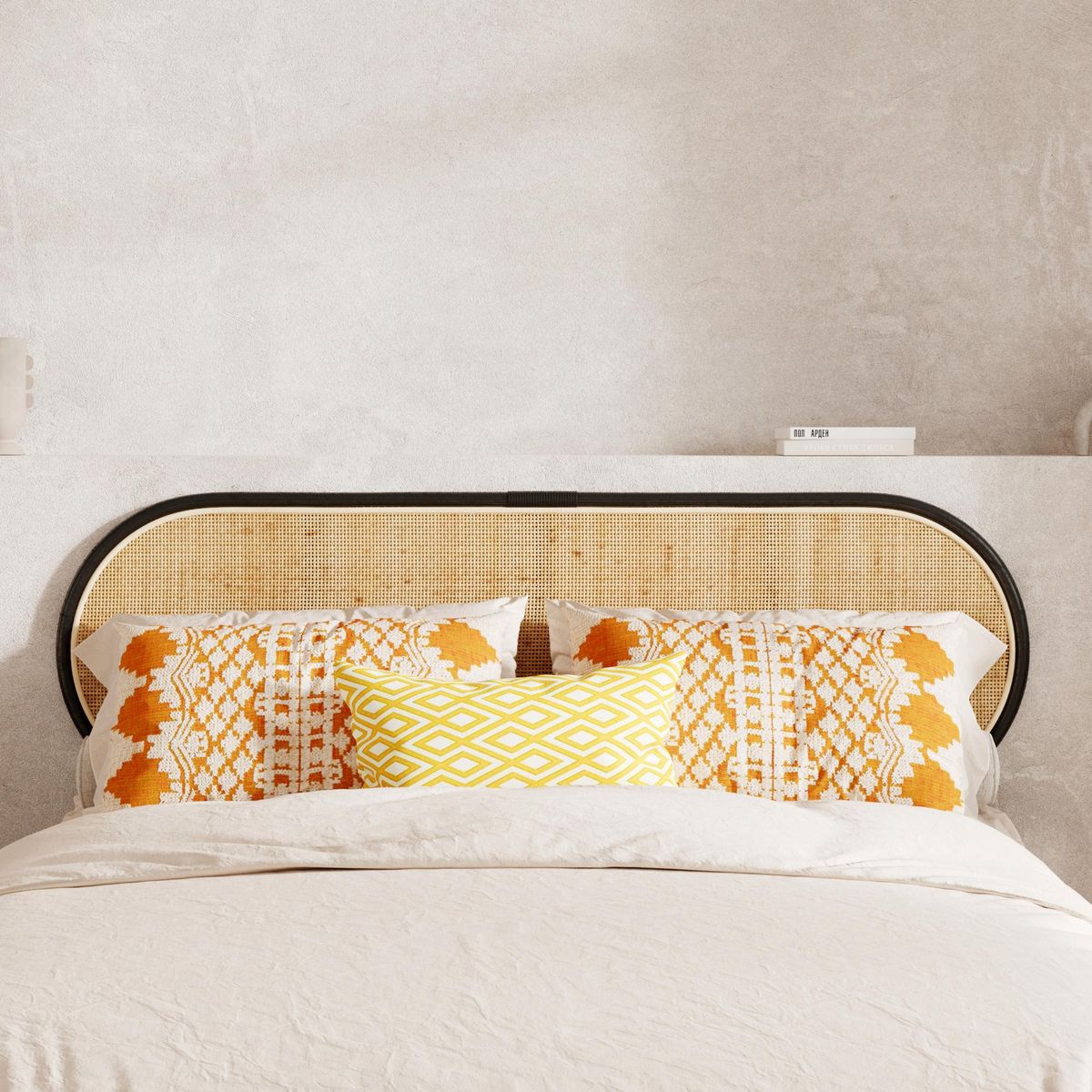 Rendez vous déco Tête de lit en rotin naturel 140 cm - Navahino