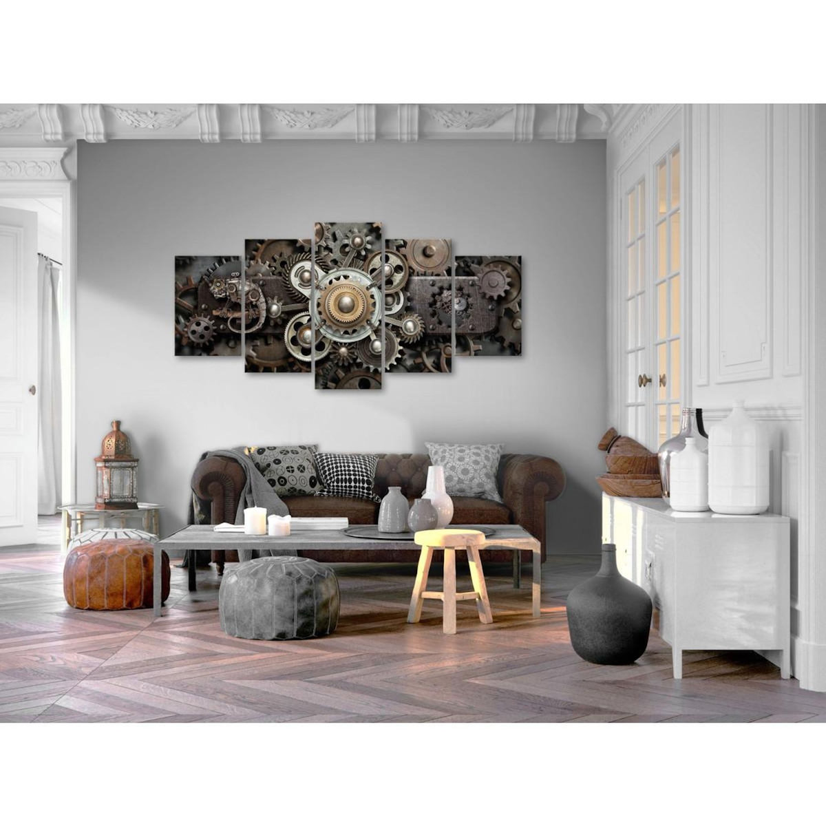 Paris Prix Tableau Imprimé 5 Panneaux  Old Mechanism Wide