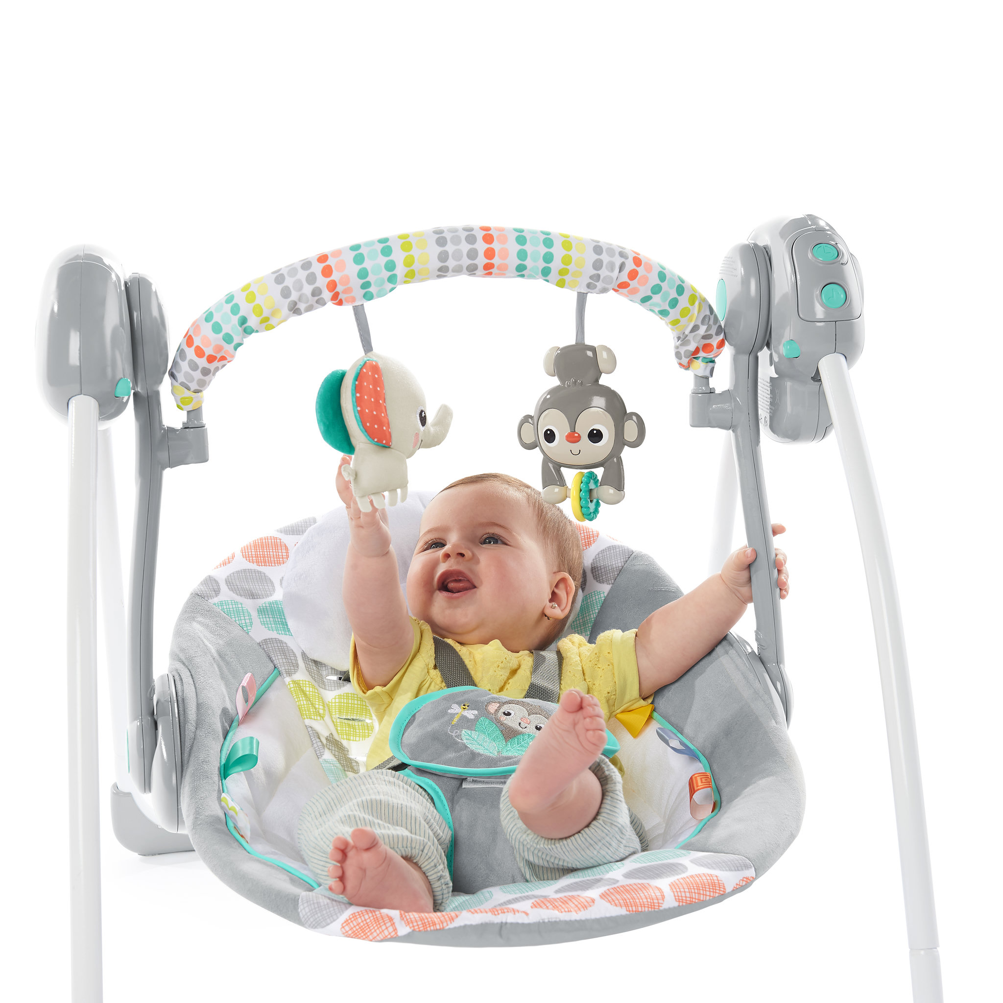 Voir la diapositive 9 : Bright Starts Transat balancelle compact Whimsical Wild
