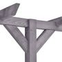 Voir la diapositive 3 : VIDAXL Pergola de jardin Gris 400x40x205 cm Bois de pin impregne