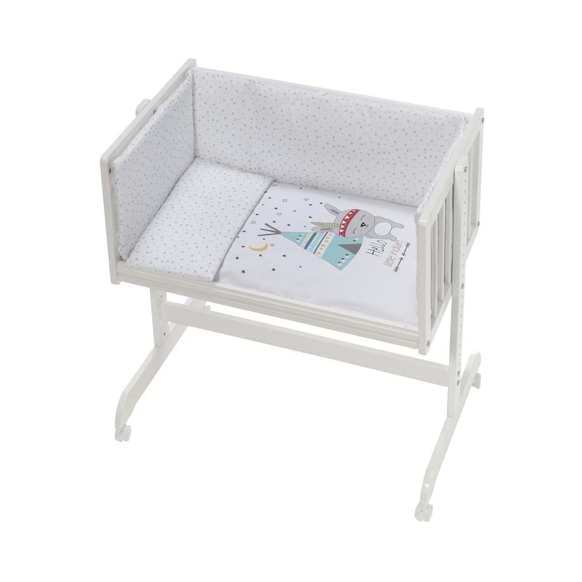 INTERBABY Berceau Cododo Tipi Oso-Blanc - Confort et Sécurité pour Bébé