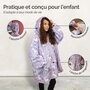 Voir la diapositive 3 : VIVEZEN Sweat à capuche, plaid, couverture, pull - Sherpa et flanelle - Enfant - Licorne