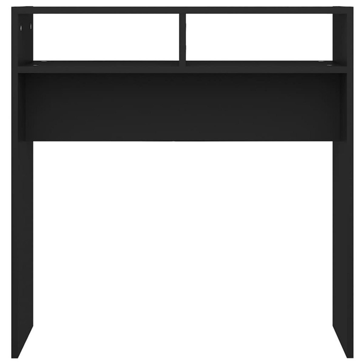 VIDAXL Table console noir 78x30x80 cm bois d'ingenierie