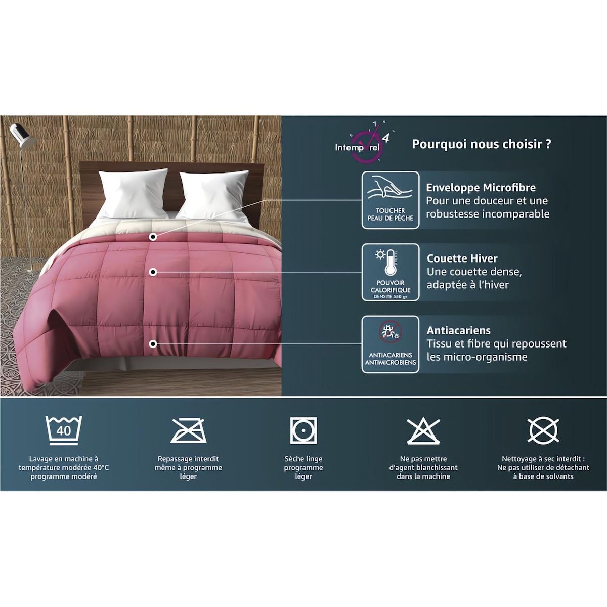 Intemporel Couette BICOLORE