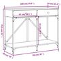 Voir la diapositive 6 : VIDAXL Table console sonoma gris 100x39x78,5 cm bois d'ingenierie