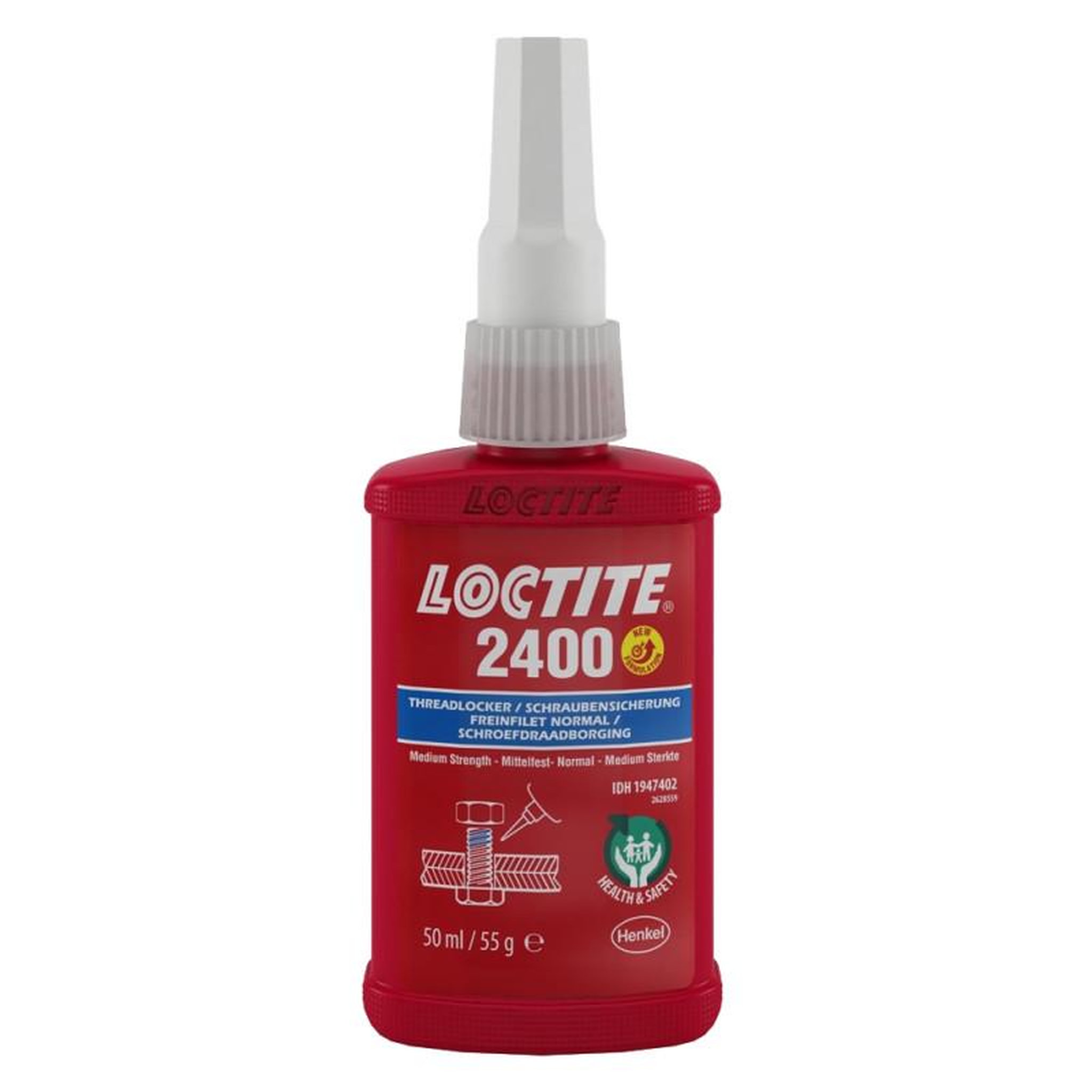 Loctite Frein filet moyen 2400 flacon 50ml LOCTITE 1947402