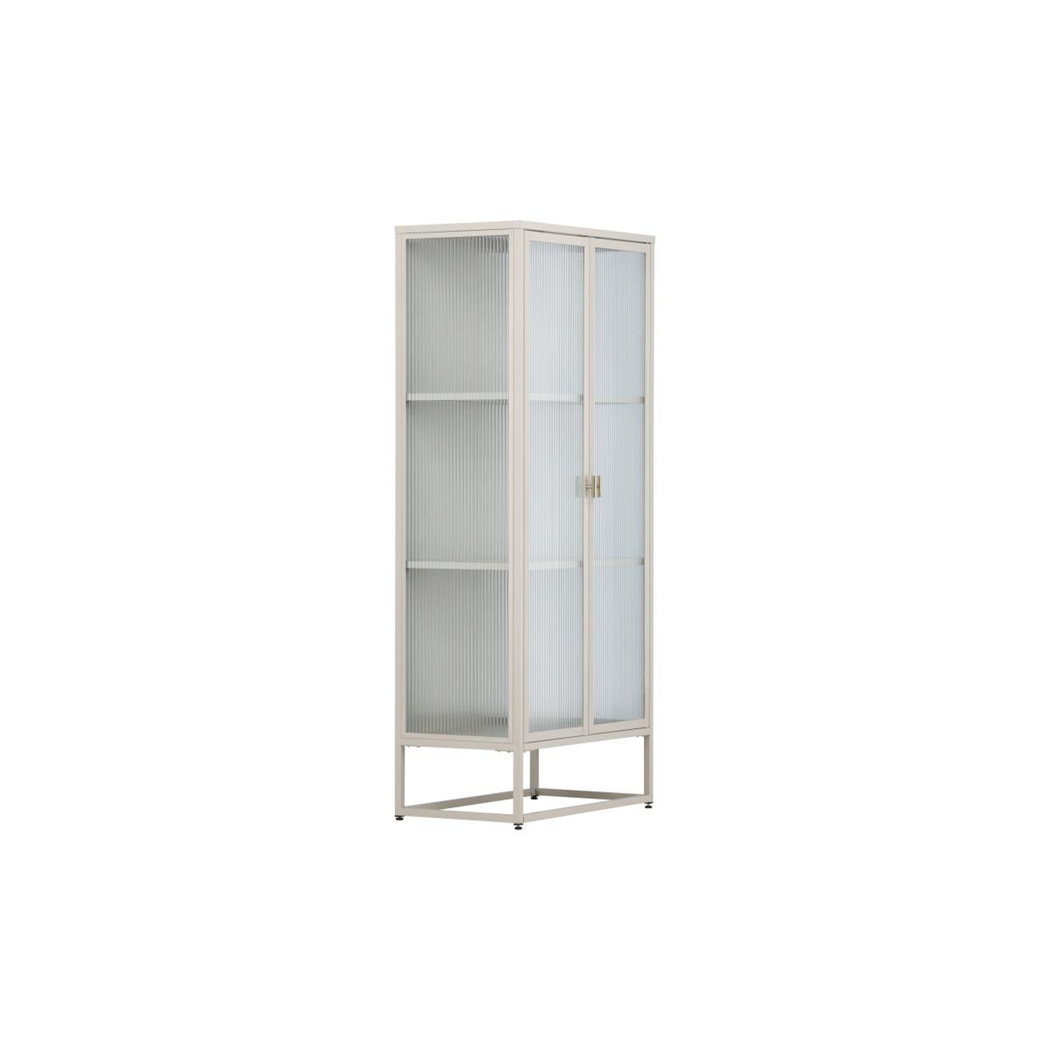 Voir la diapositive 4 : Paris Prix Vitrine 2 portes design  garis  160cm beige