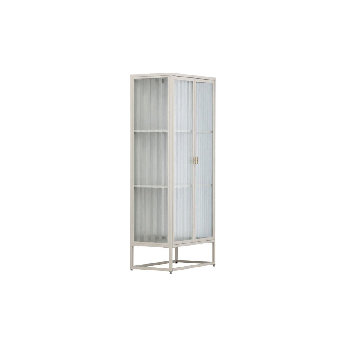 Paris Prix Vitrine 2 Portes Design  Garis  160cm Beige