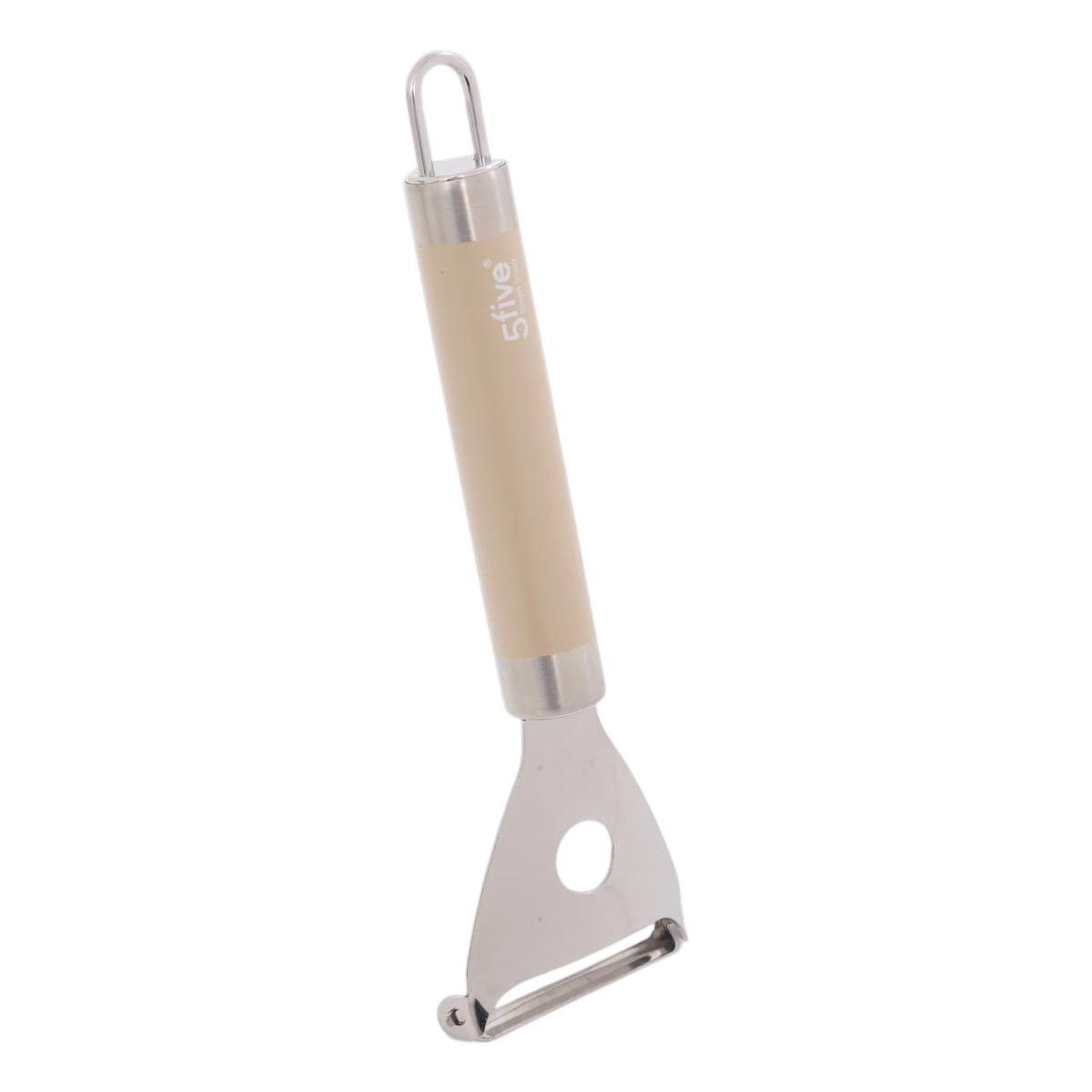 FIVE Éplucheur rasoir en inox  solstice  18cm beige