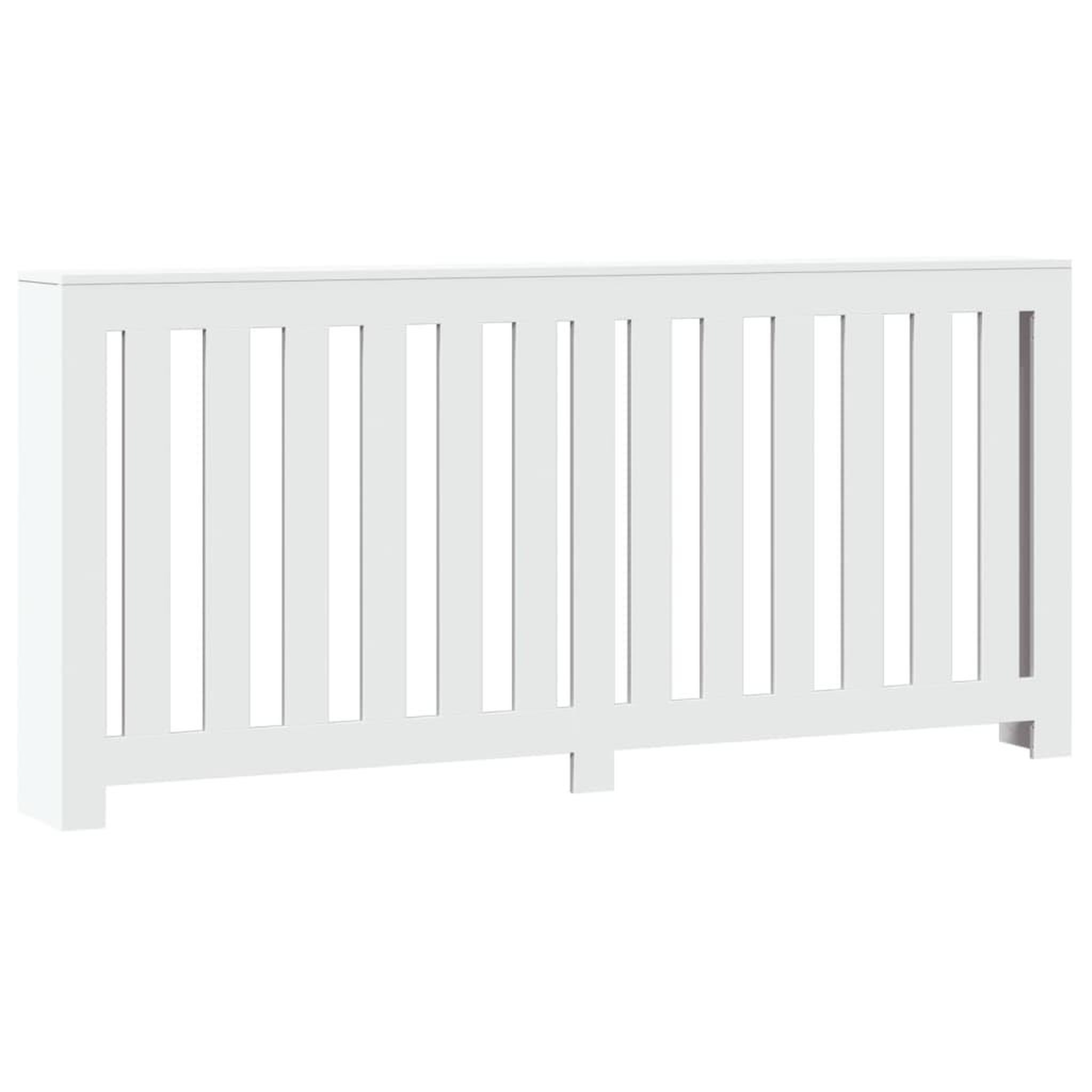 Voir la diapositive 2 : VIDAXL Cache-radiateur blanc 175x20x82 cm bois d'ingenierie