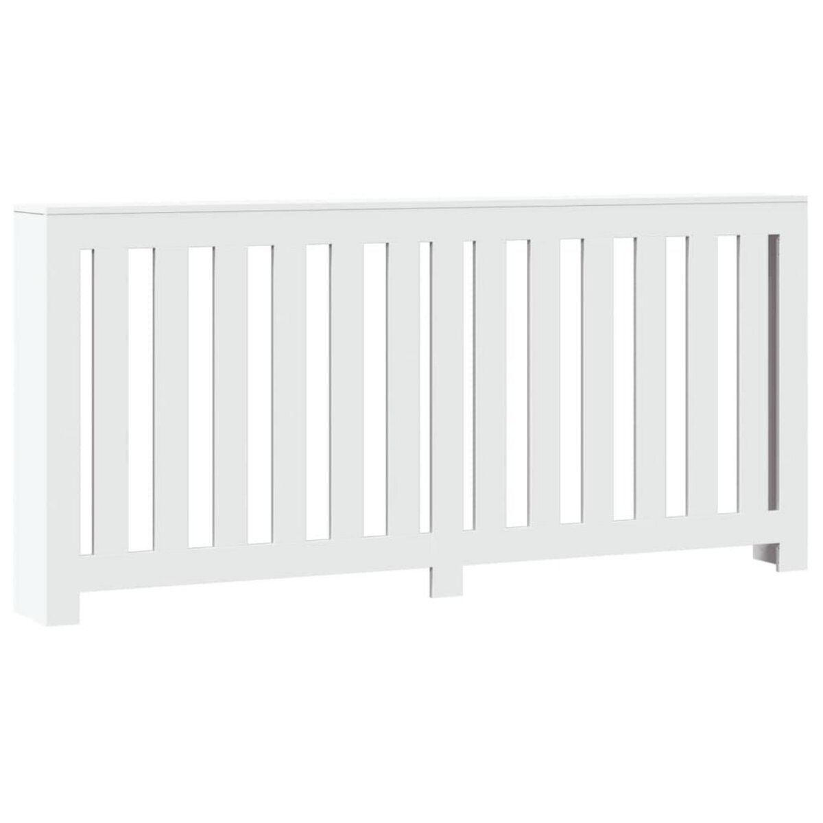 VIDAXL Cache-radiateur blanc 175x20x82 cm bois d'ingenierie