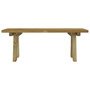Voir la diapositive 3 : VIDAXL Banc de jardin 110 cm bois de pin massif impregne
