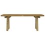 Voir la diapositive 3 : VIDAXL Banc de jardin 110 cm bois de pin massif impregne