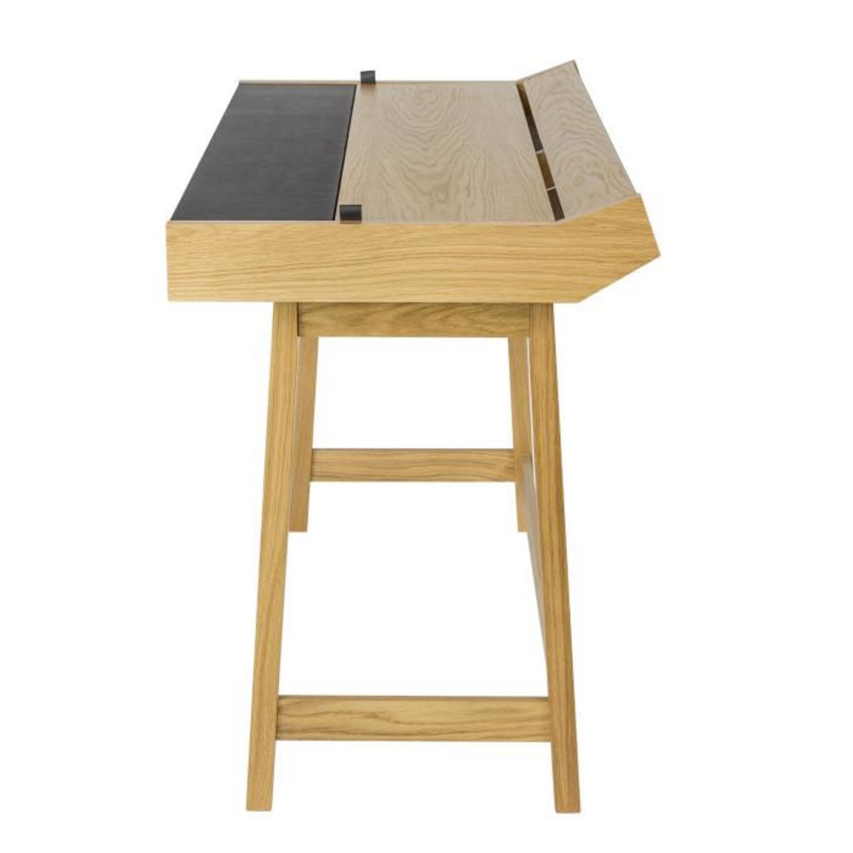 Paris Prix Bureau Secrétaire avec Rangement  Brompton  108cm Chêne & Noir