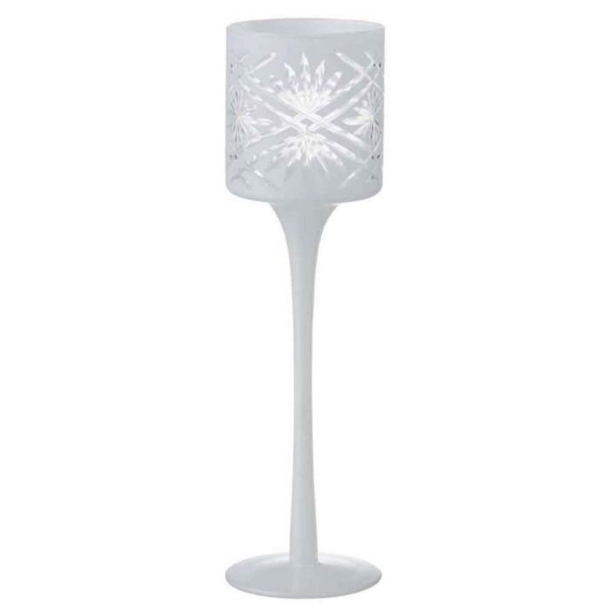 Paris Prix Photophore sur Pied Déco  Santorini  25cm Blanc