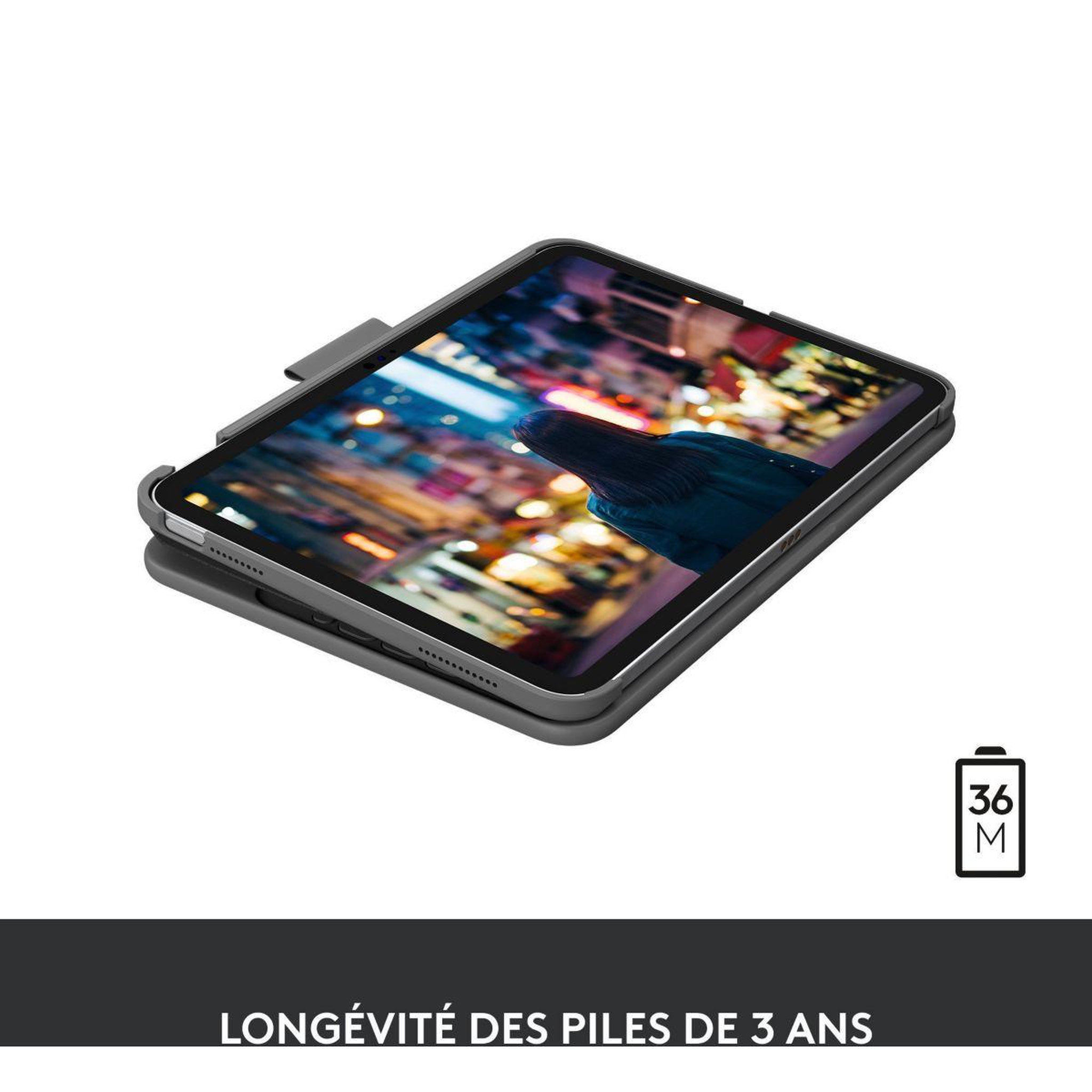 Voir la diapositive 3 : Logitech Etui Etui Slim Folio pour iPad 10eme gen 10.9, iPad A16 (2025)