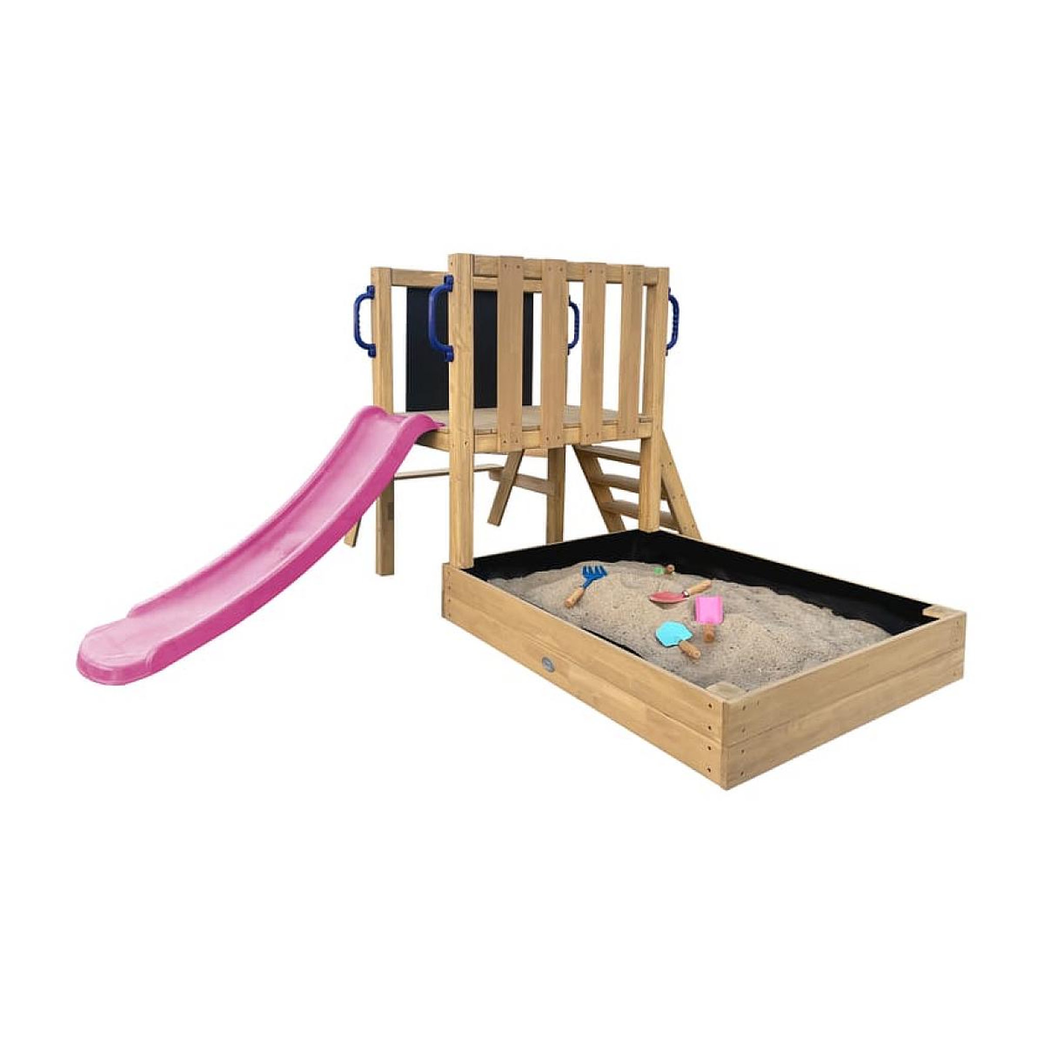 Voir la diapositive 2 : Axi House Tour Leah bac+salle pique-nique toboggan violet