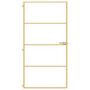 Voir la diapositive 3 : VIDAXL Porte interieure mince dore verre trempe aluminium