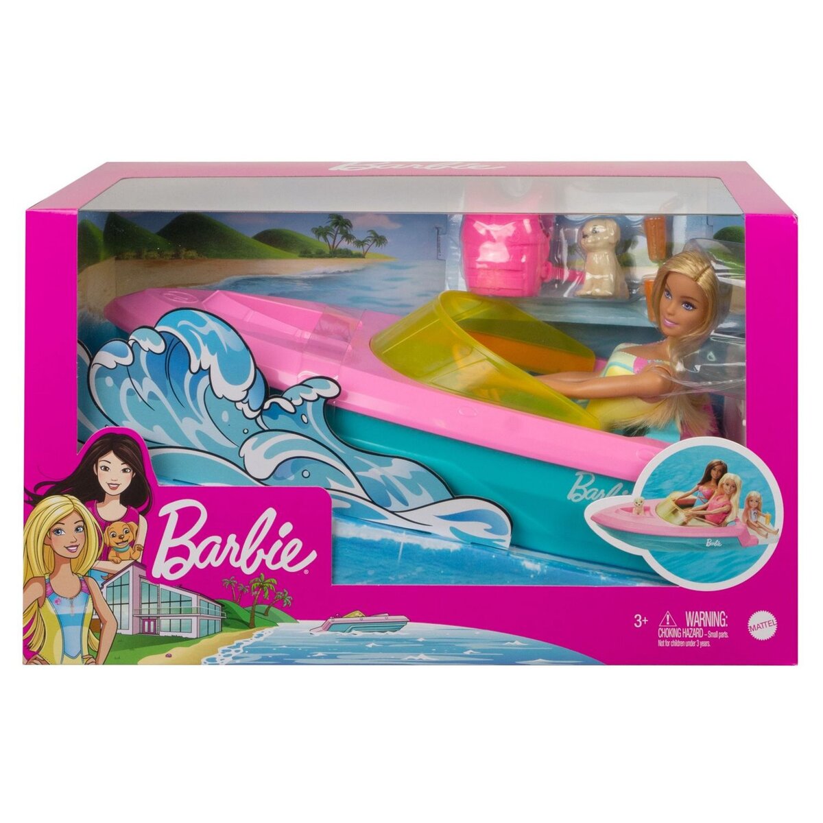 MATTEL Poupée Barbie et son bateau