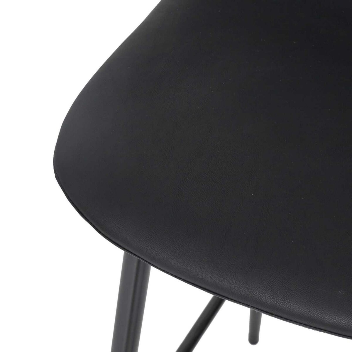 The Home Deco Factory Lot de 2 chaises de bar MALO - Noir