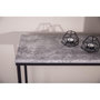 Voir la diapositive 4 : Paris Prix Console Design  Palace  110cm Gris Foncé & Noir