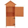 Voir la diapositive 4 : VIDAXL Armoire de rangement de jardin Marron 42,5x64x190 cm