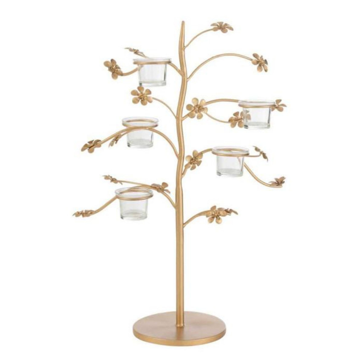 Paris Prix Bougeoir Design en Métal  Curama  54cm Or