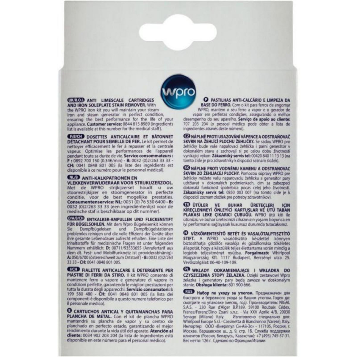 Kit fer à repasser et centrale vapeur W IRO 011