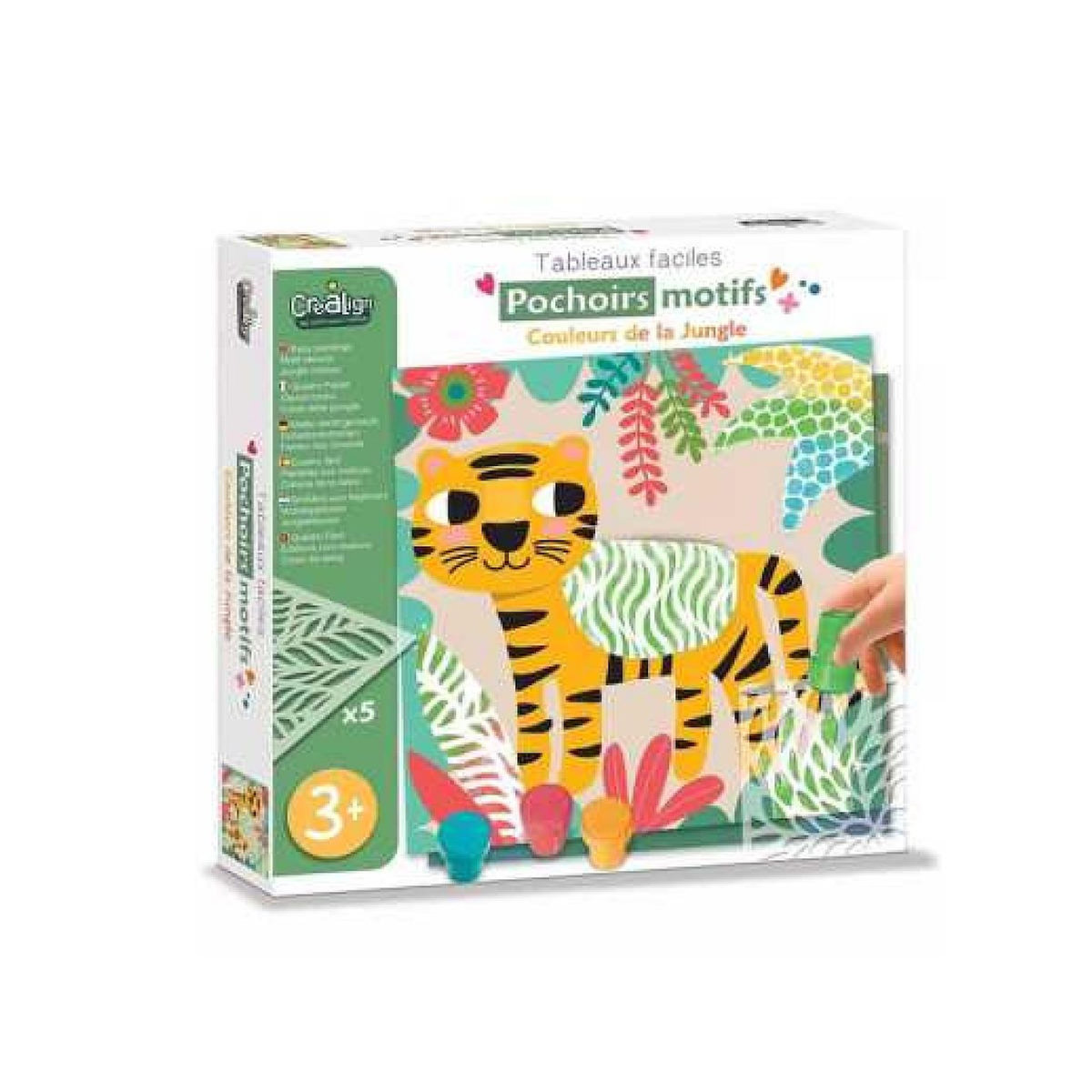 CREALIGN Pochoirs motifs - Couleurs de la jungle