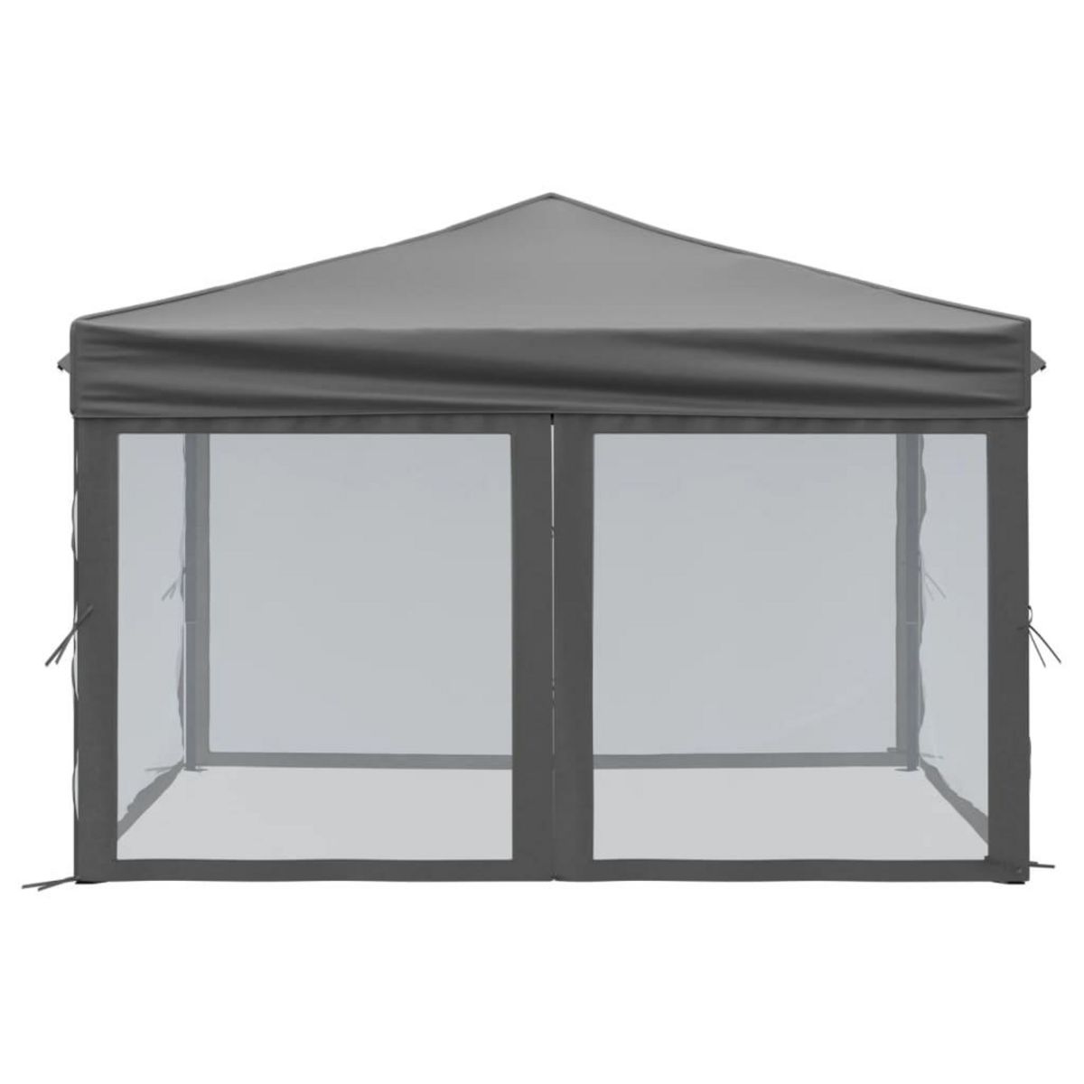 VIDAXL Tente de reception pliable avec parois Anthracite 3x3 m