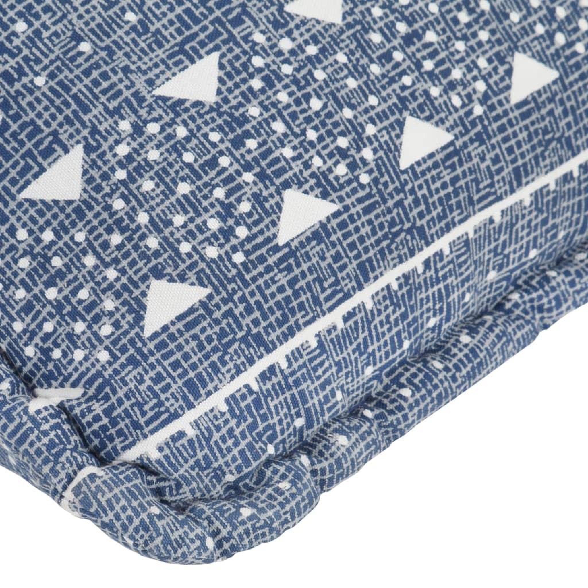 Voir la diapositive 5 : VIDAXL Canape pouf Indigo Tissu Patchwork