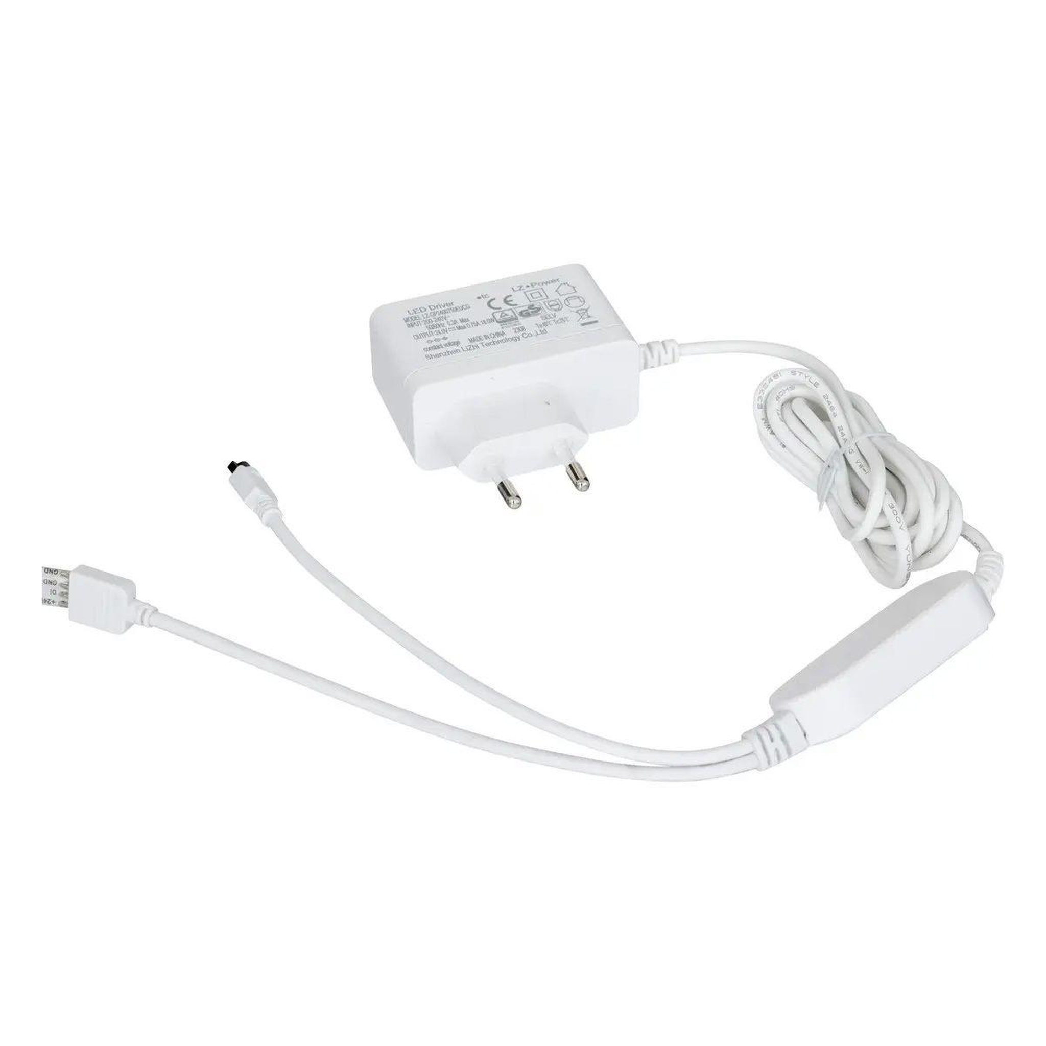 Voir la diapositive 4 : ATMOSPHERA Ruban 150 led  prise secteur  500cm blanc
