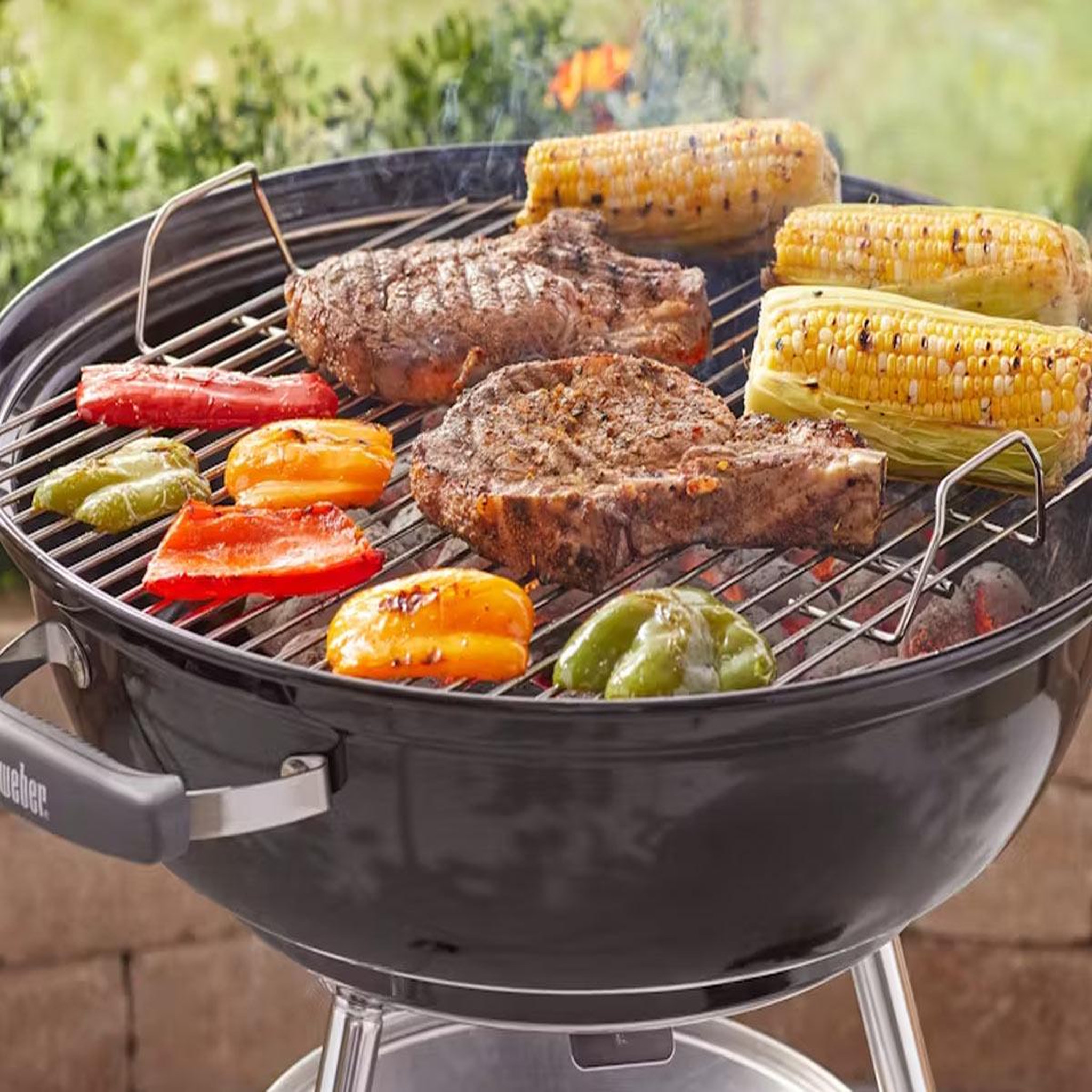 Voir la diapositive 5 : Weber Barbecue charbon charbon compact kettle 57 cm