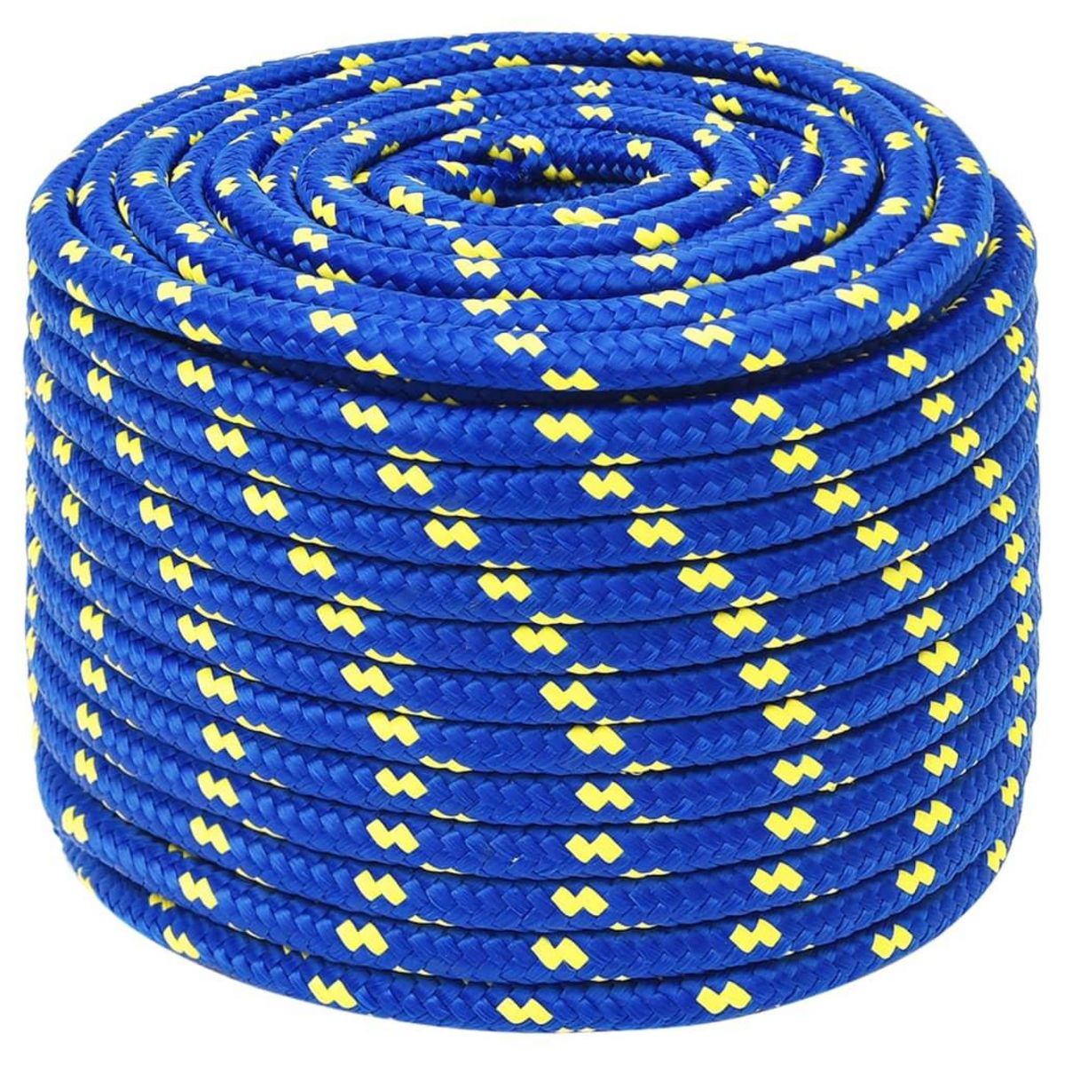 VIDAXL Corde de bateau Bleu 14 mm 25 m Polypropylene