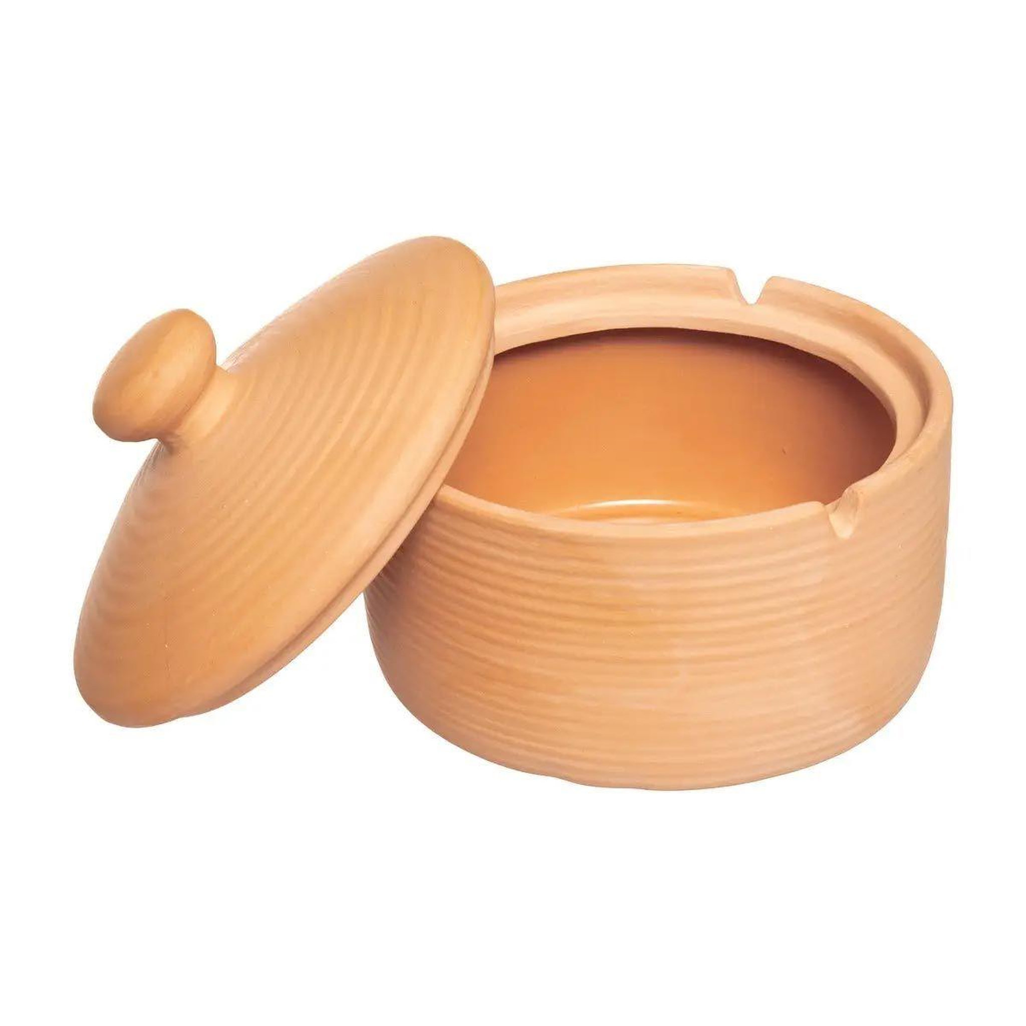 Voir la diapositive 2 : ATMOSPHERA Cendrier en terre cuite  cosy  12cm terracotta