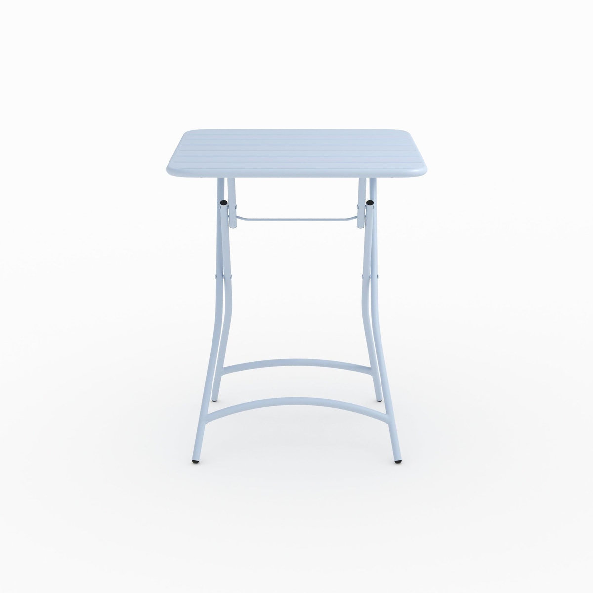 Rendez vous déco Table de jardin pliante en metal bleu pastel 2 personnes-Yumi