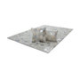Voir la diapositive 2 : Paris Prix Coussin Déco en Cuir  Spark  40x60cm Argent