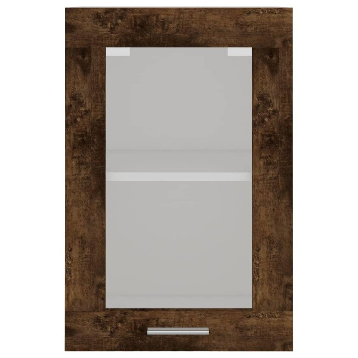 VIDAXL Armoire en verre suspendue Chene fume 40x31x60 cm
