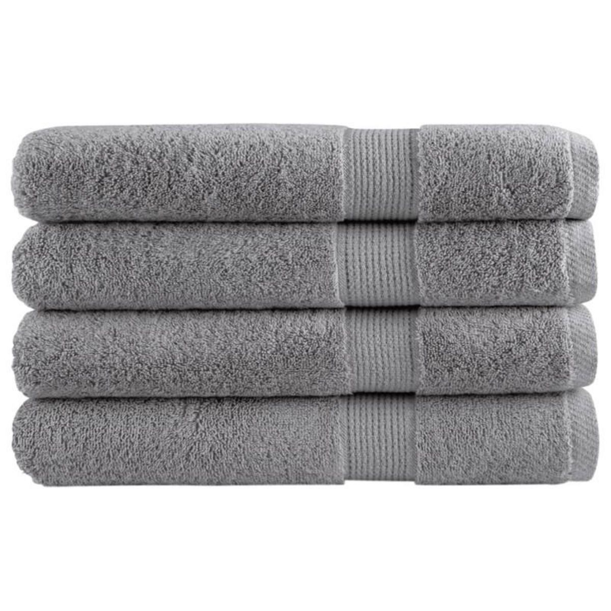 VIDAXL Serviettes de qualité supérieure SOLUND 4 pcs gris 600 g m²