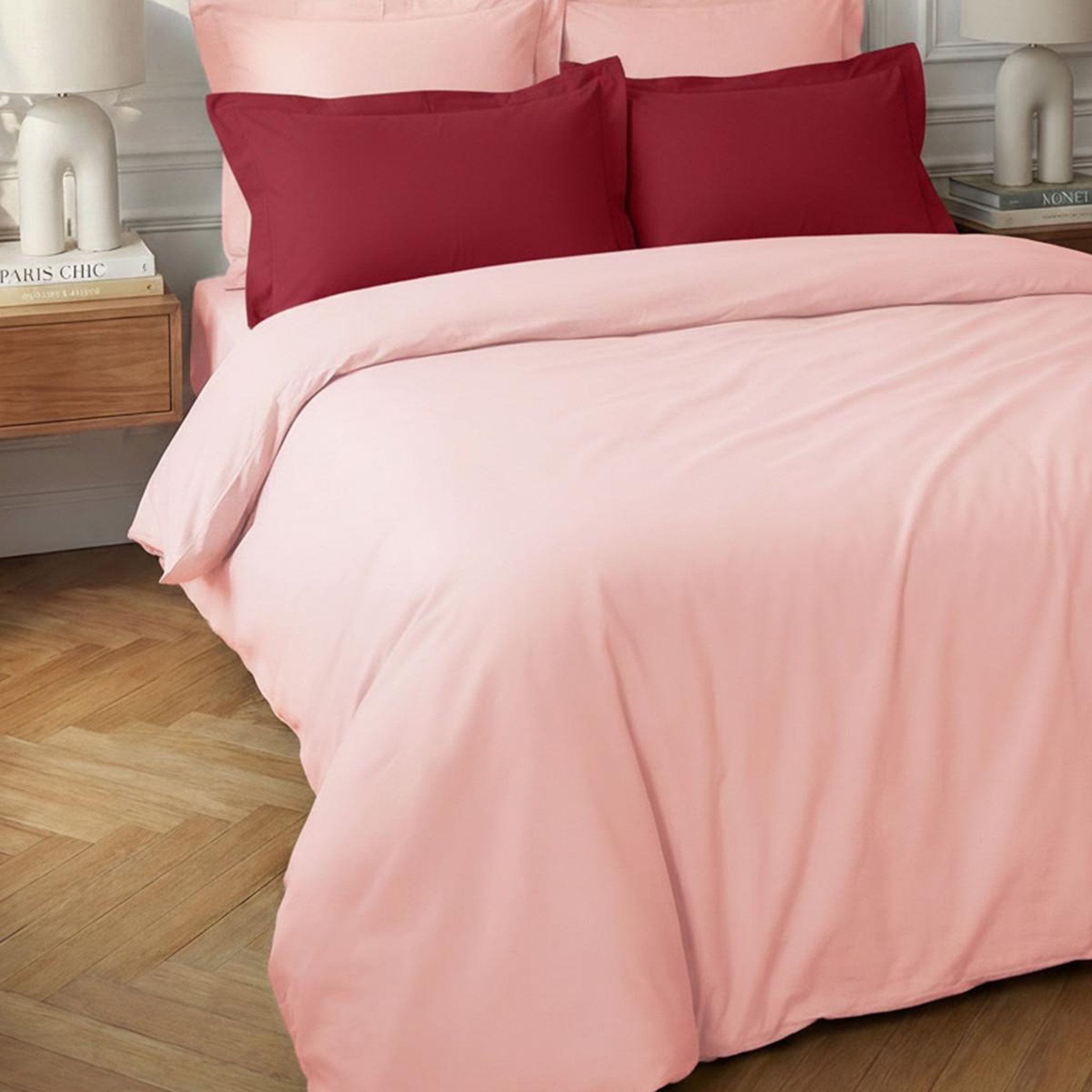 Voir la diapositive 4 : Sensei Maison Housse de couette en percale coton SOFT PERCALE