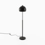 Voir la diapositive 3 : MAISON PAVANE Lampadaire abat-jour en métal noir-Dinard