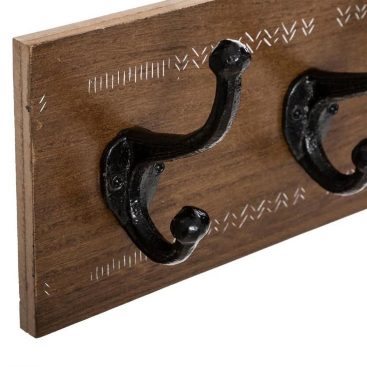 ATMOSPHERA Patère Murale  5 Crochets  49cm Naturel