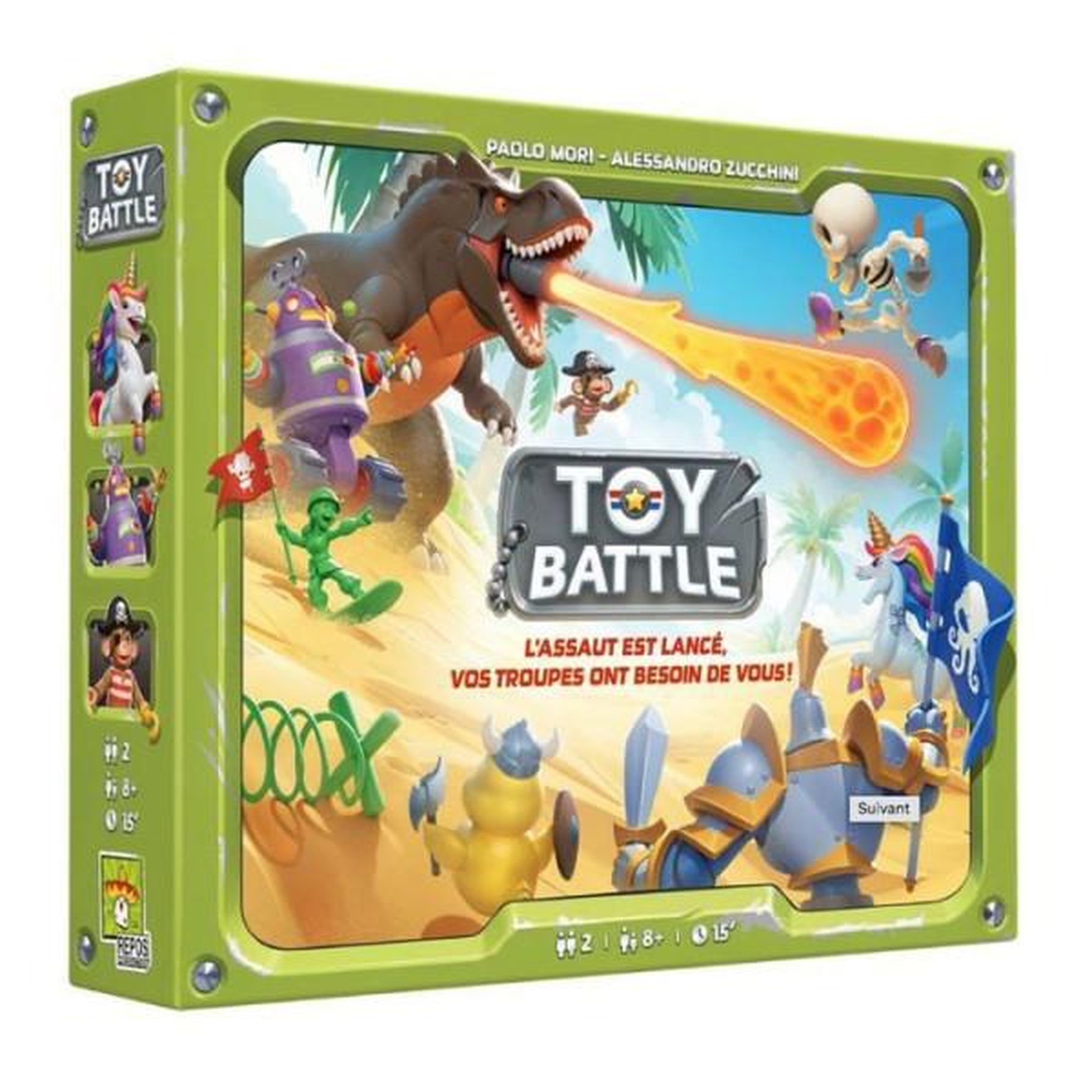 Voir la diapositive 3 : Asmodee Repos jeu de stratégie - toy battle - 2 joueurs - des 8 ans - 15 min - 4 plateaux double-face - tuiles - vf