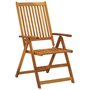 Voir la diapositive 3 : VIDAXL Chaises pliables de jardin avec coussins lot de 8 Bois d'acacia