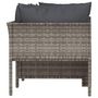 Voir la diapositive 5 : VIDAXL Salon de jardin 4 pcs avec coussins Gris Resine tressee
